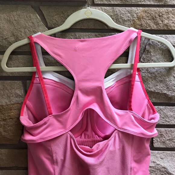 Nike dri-fit racerback tank top athletic pickleball golf pink medium - Picture 5 of 9